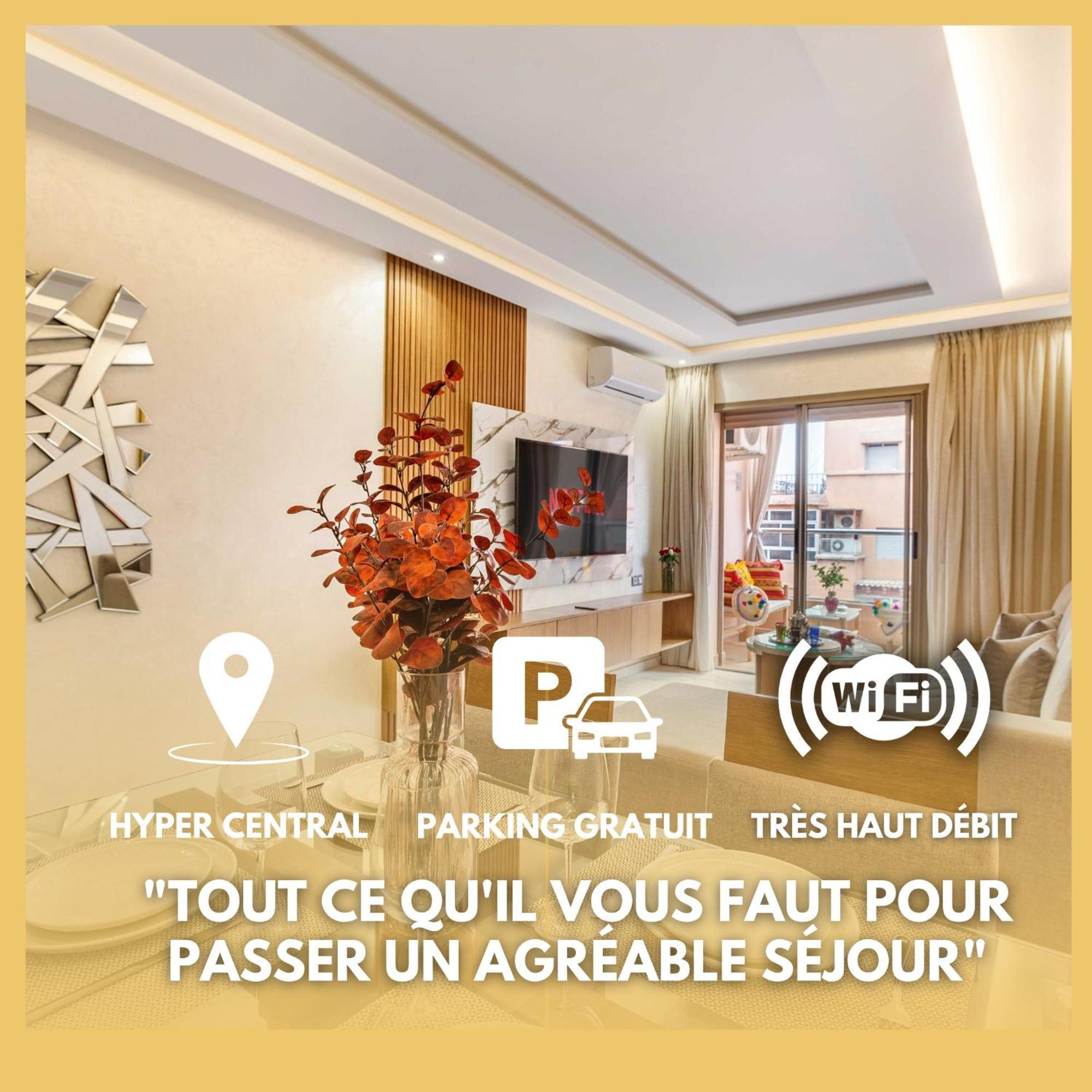 Magnifique Appartement Unique Et Central! Marrakesh Bagian luar foto