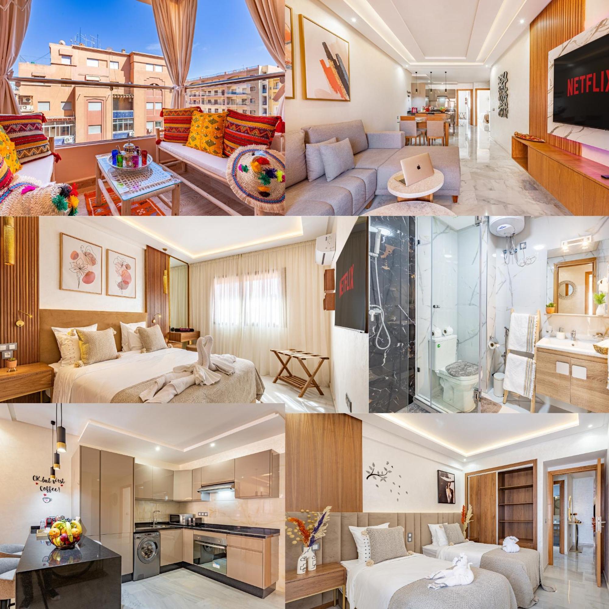 Magnifique Appartement Unique Et Central! Marrakesh Bagian luar foto