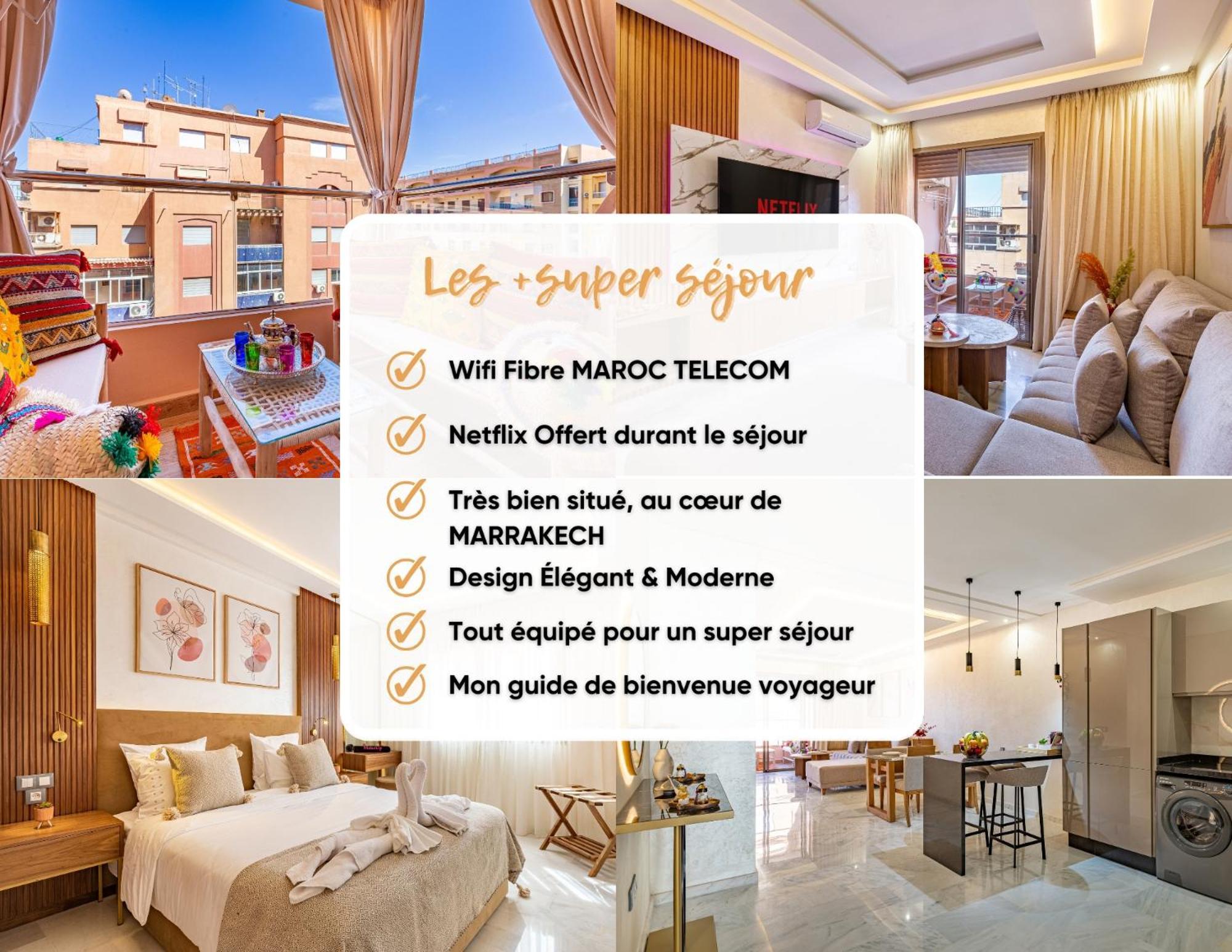 Magnifique Appartement Unique Et Central! Marrakesh Bagian luar foto