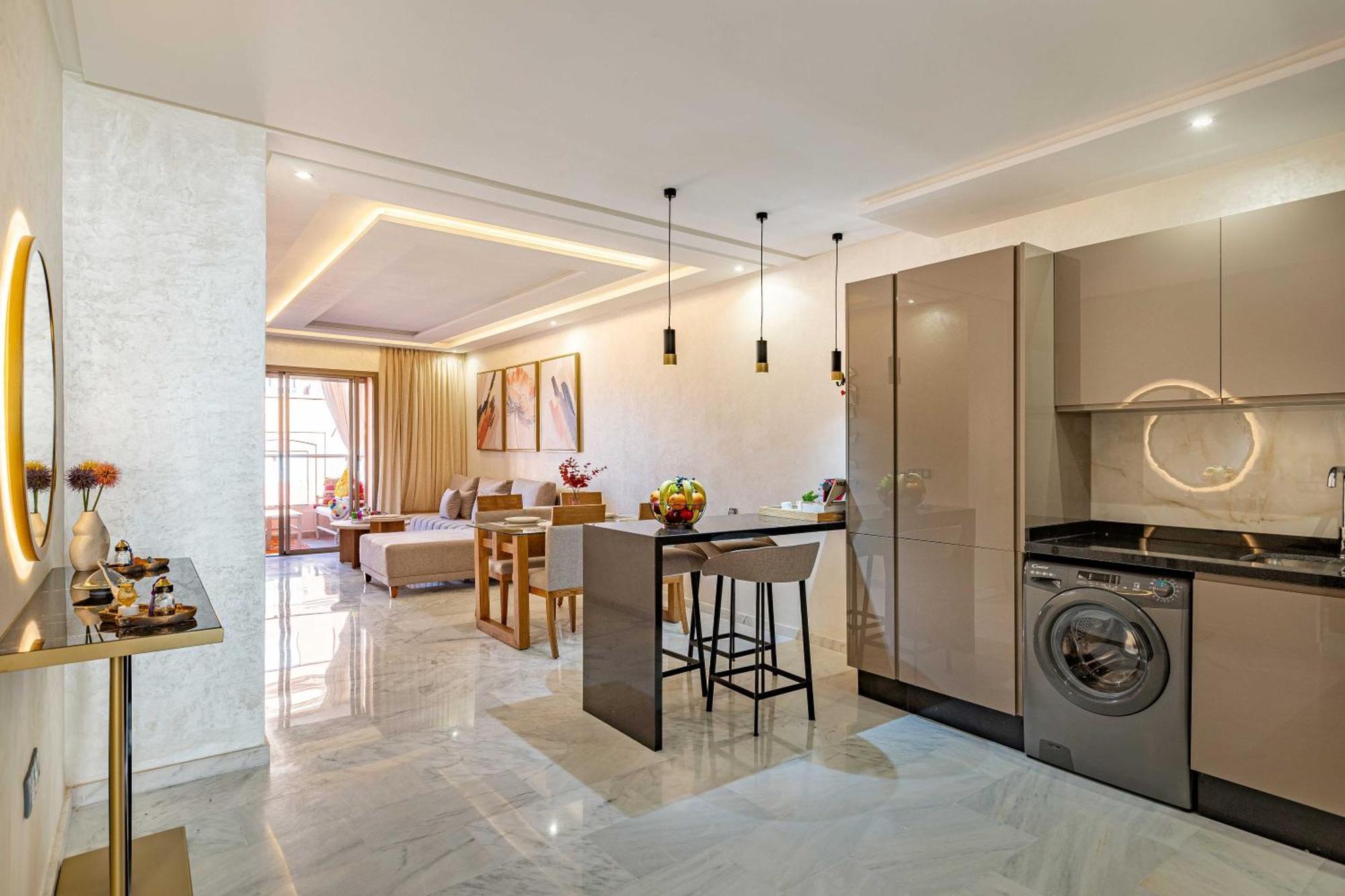 Magnifique Appartement Unique Et Central! Marrakesh Bagian luar foto