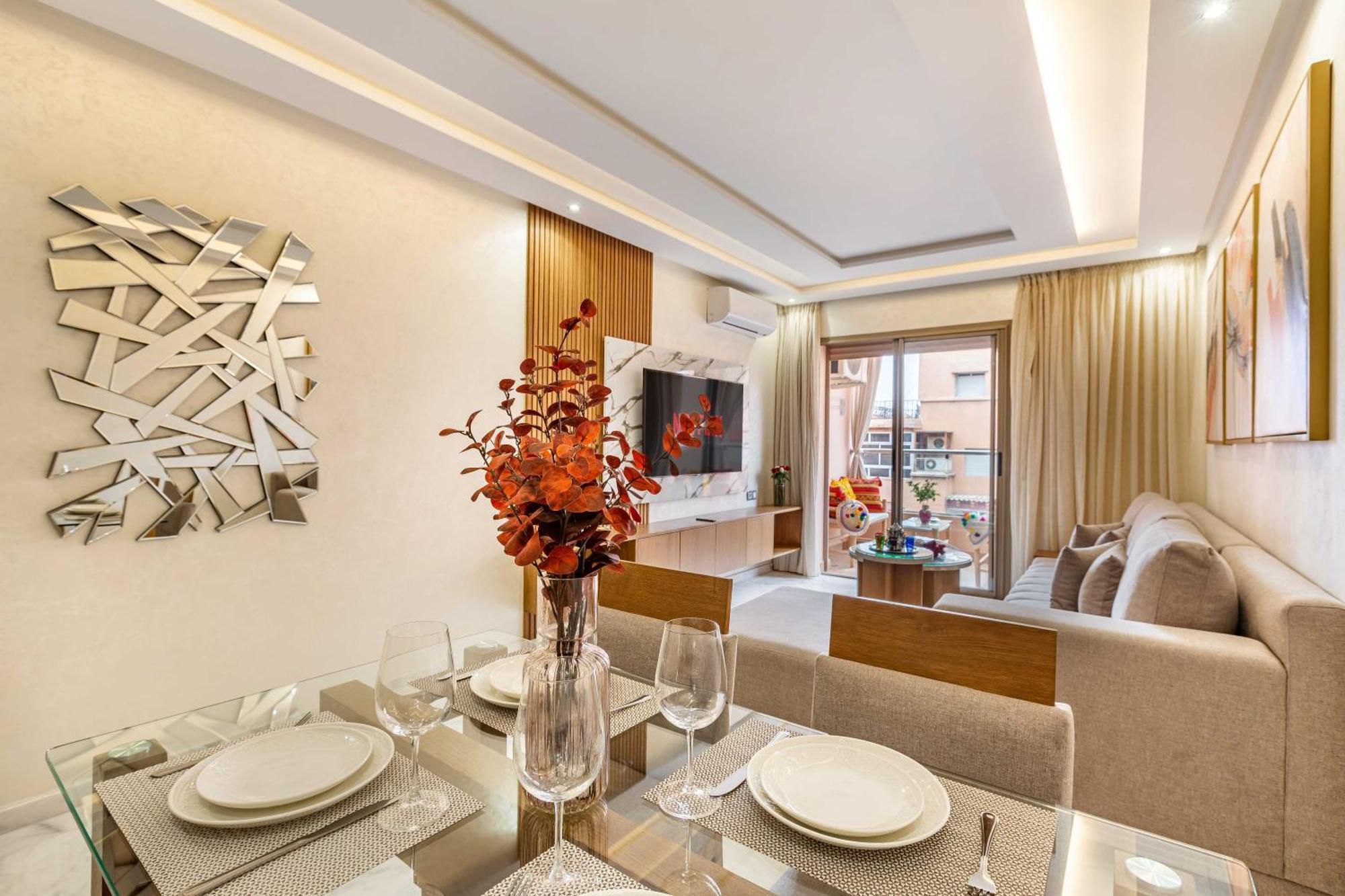 Magnifique Appartement Unique Et Central! Marrakesh Bagian luar foto