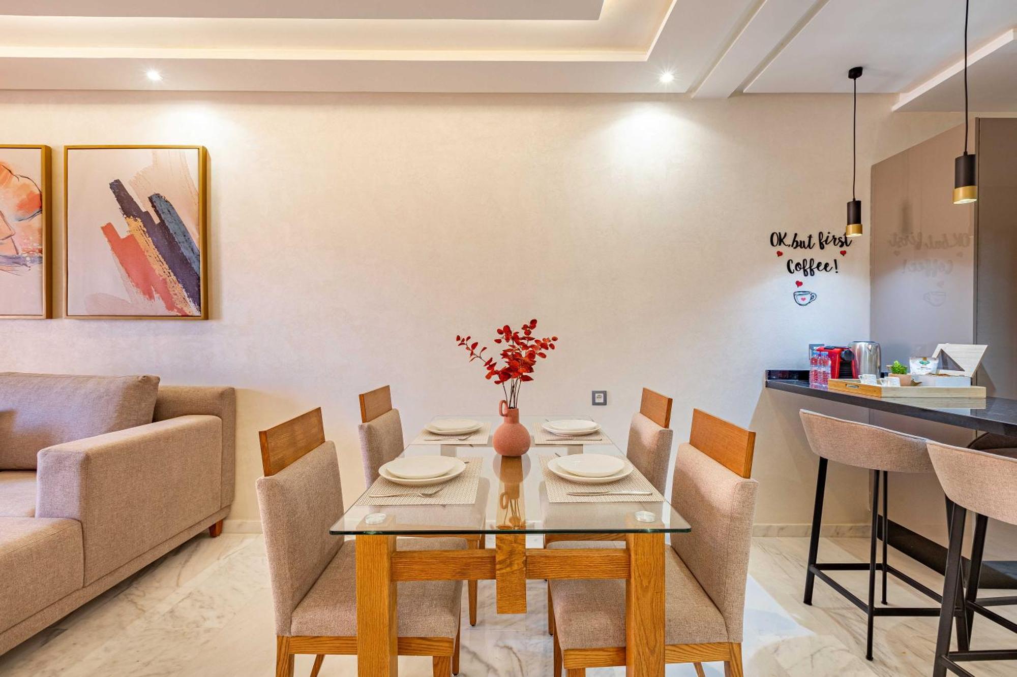 Magnifique Appartement Unique Et Central! Marrakesh Bagian luar foto
